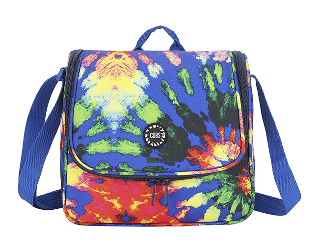 New Black Tie Dye Cross Body Lunch Bag null