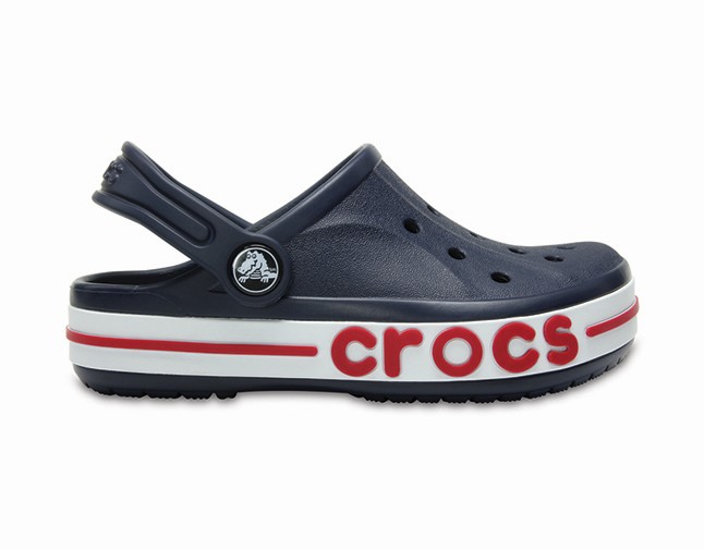 CROCS, Shoes, Navy Blue Crocs Size J3 With Jibbitz Lv